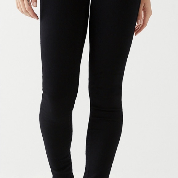 Original HALLE Mid Rise Super Skinny Black Jeans - Picture 2 of 5